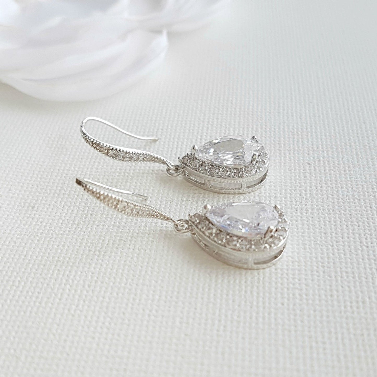 Gold Dangle Earrings-Emma - PoetryDesigns