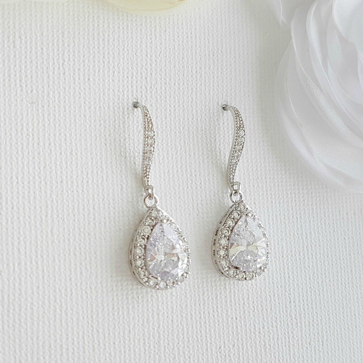 Gold Dangle Earrings-Emma - PoetryDesigns