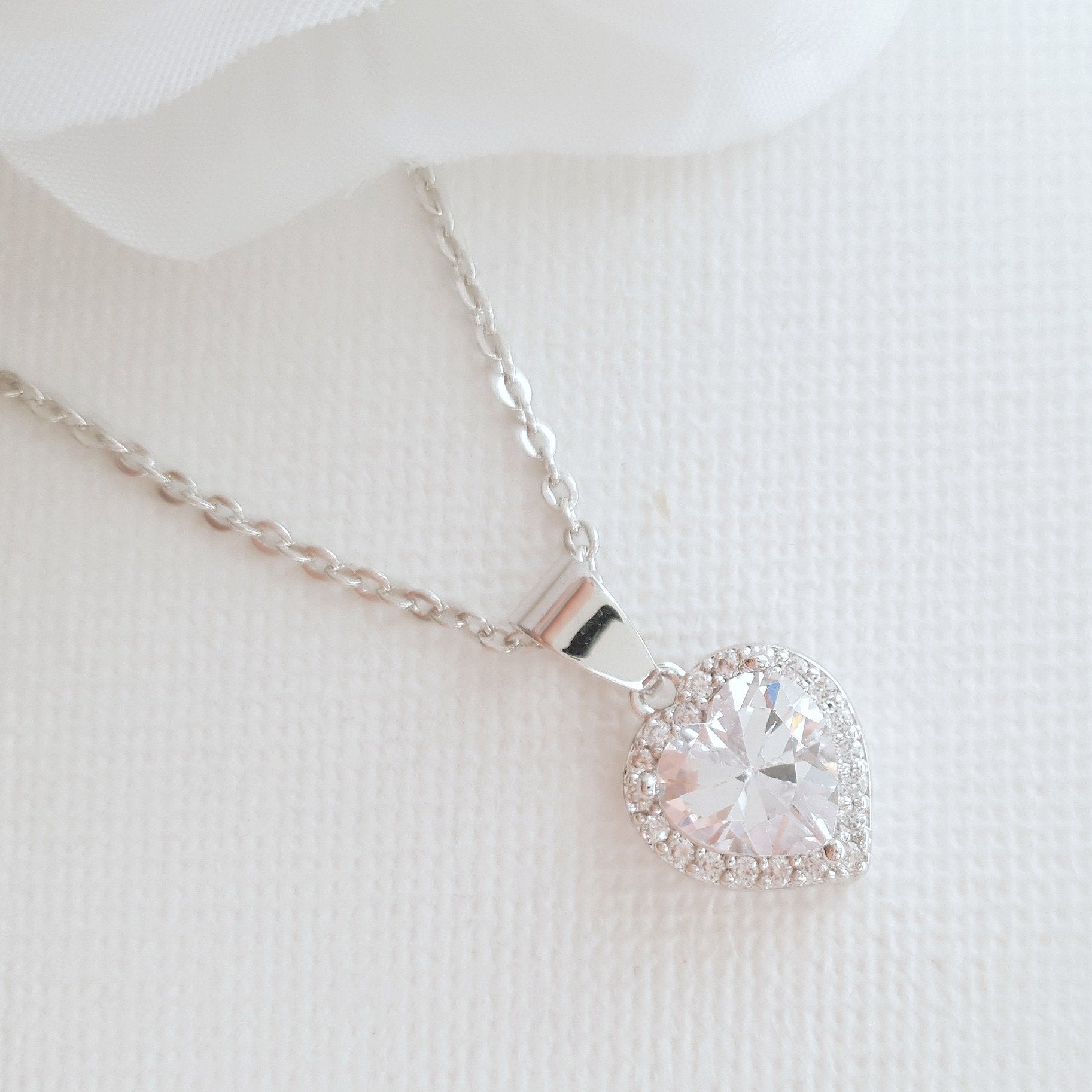 Gift a Heart Pendant Necklace- Diana - PoetryDesigns
