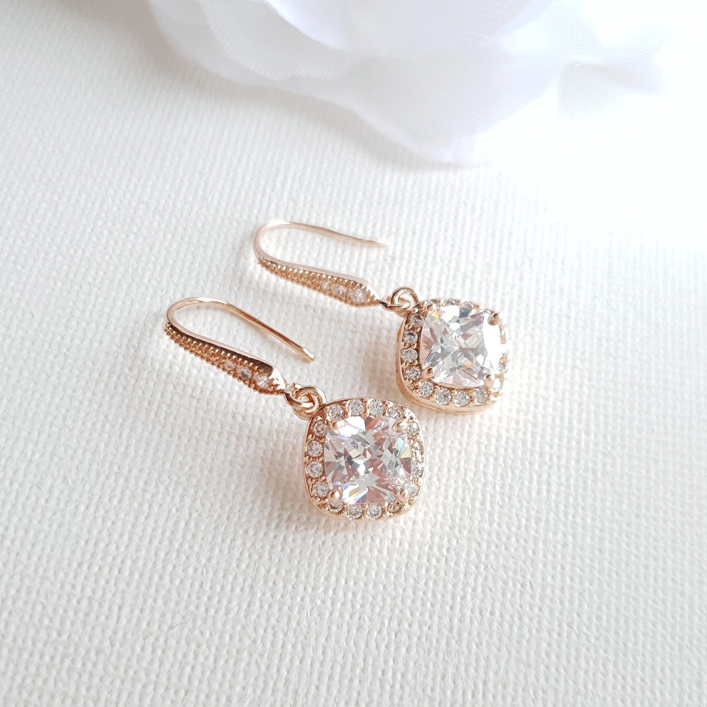 Rhombus Earrings in 14K Gold Plating- Celia - PoetryDesigns