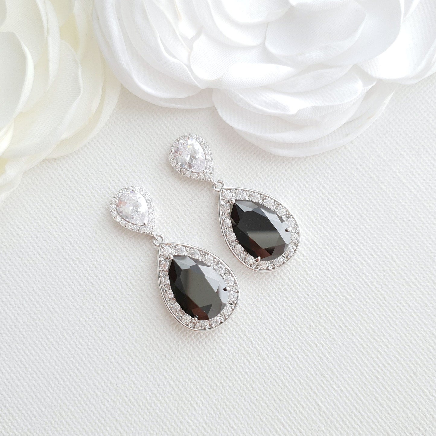Black and Gold Earrings-Zoe