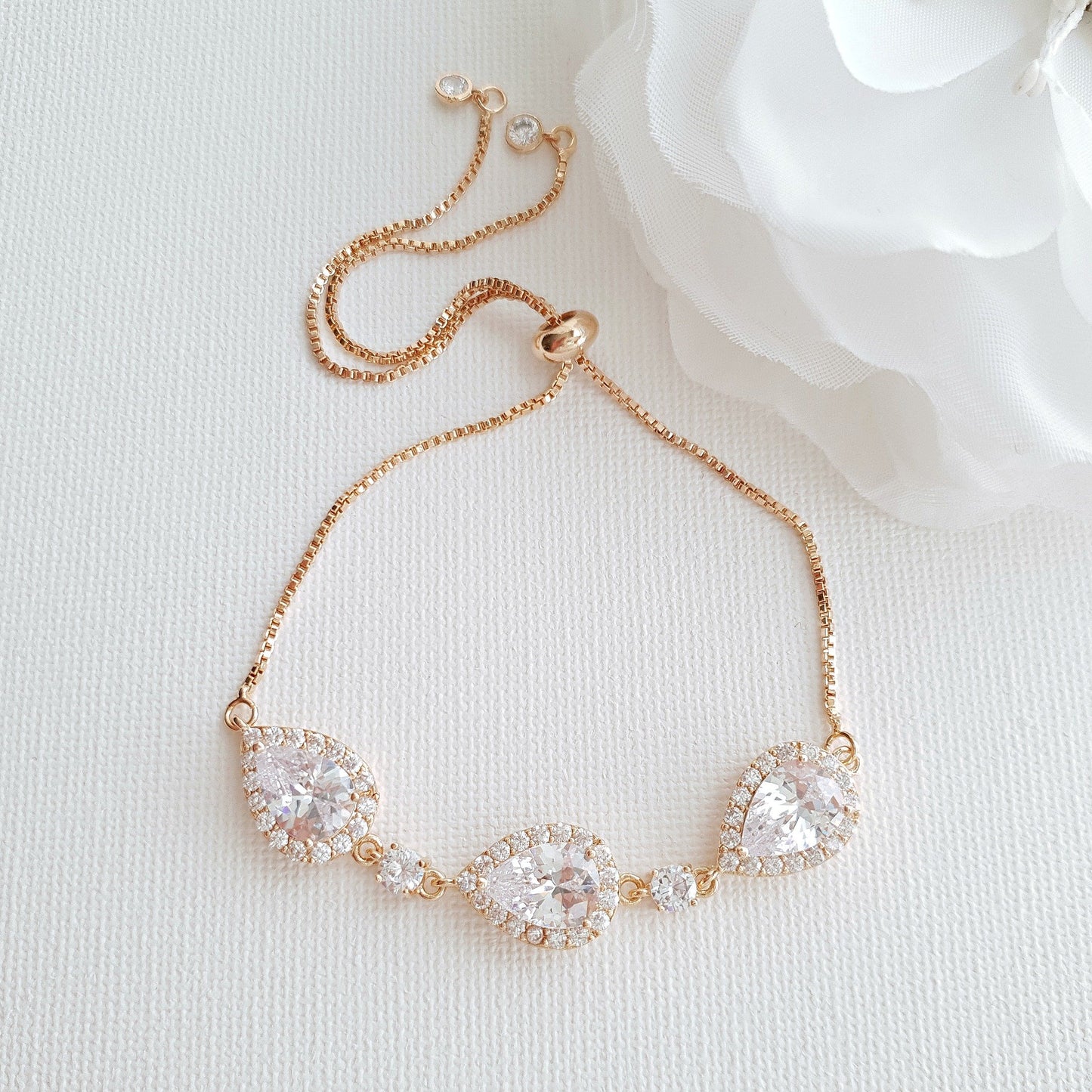 Gold Bracelets for Bridesmaids & Brides- Emma - PoetryDesigns