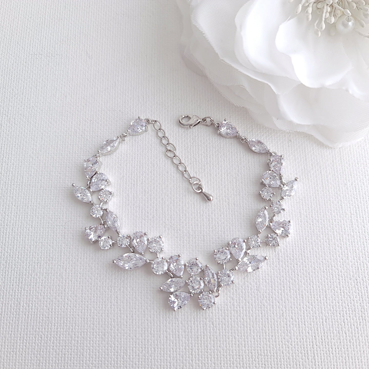 Rose gold Wedding Bracelet- Nicole - PoetryDesigns