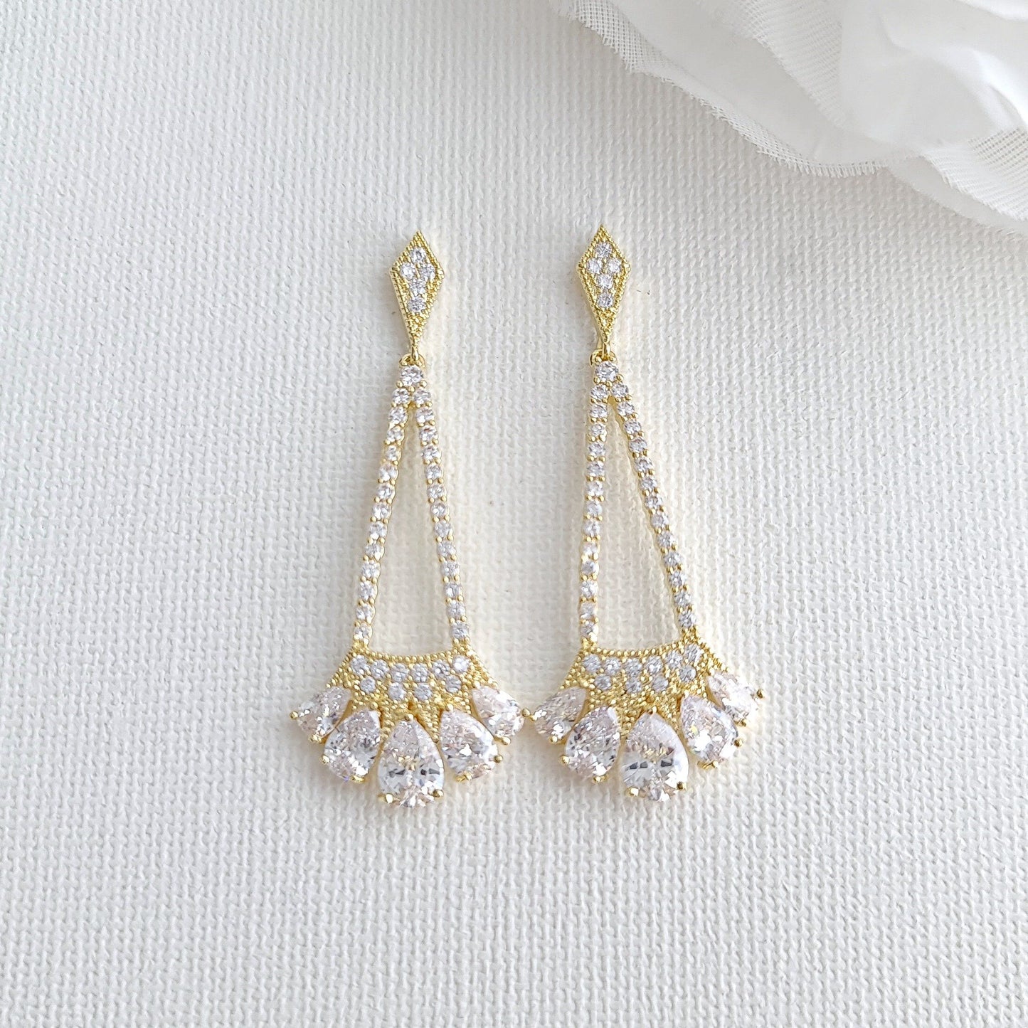 Bridal & Bridesmaids Earrings - Poetry Design