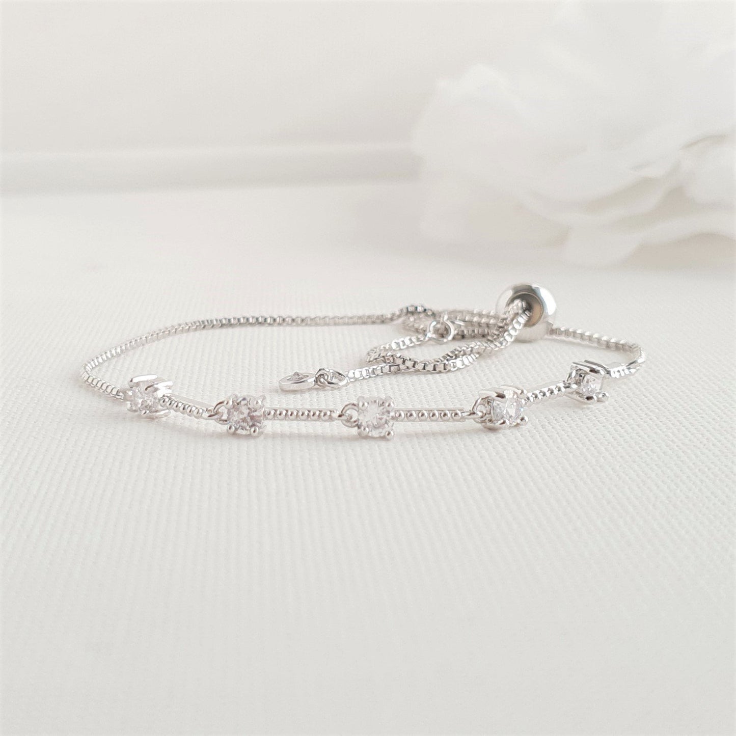 Delicate Bridal Bracelet in Gold for Brides & Bridesmaids- Ginger - PoetryDesigns