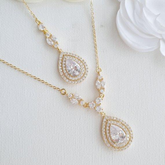 Silver Back Jewelry With CZ Backdrop- Joni - PoetryDesigns