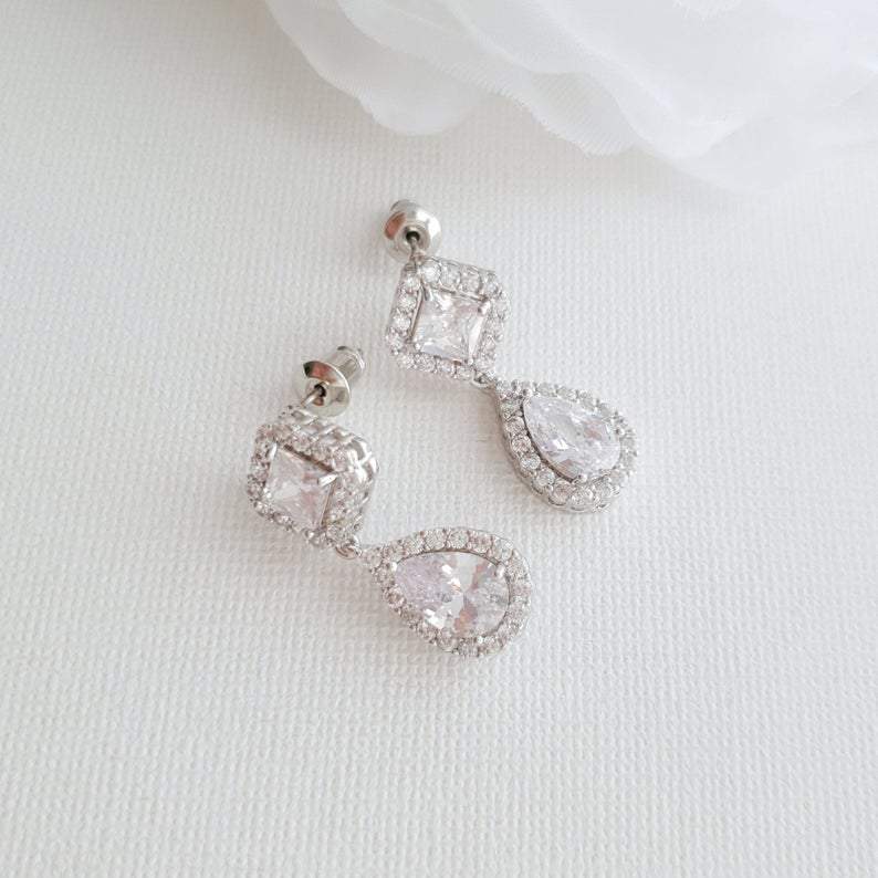 Gold Bridesmaids Earrings- Kala - PoetryDesigns