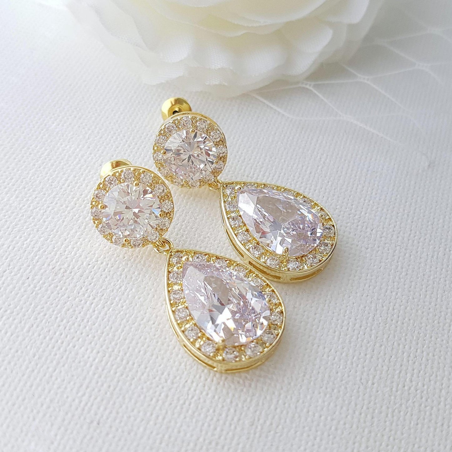 14K gold Drop Earrings