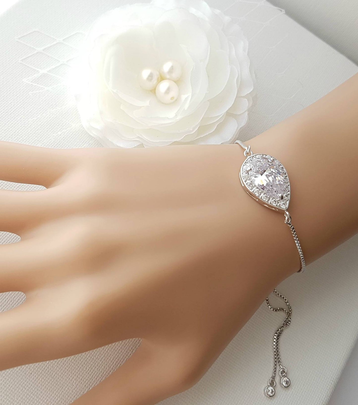 Simple Gold Wedding Bracelet for Both Brides & Bridesmaids- Evelyn - PoetryDesigns