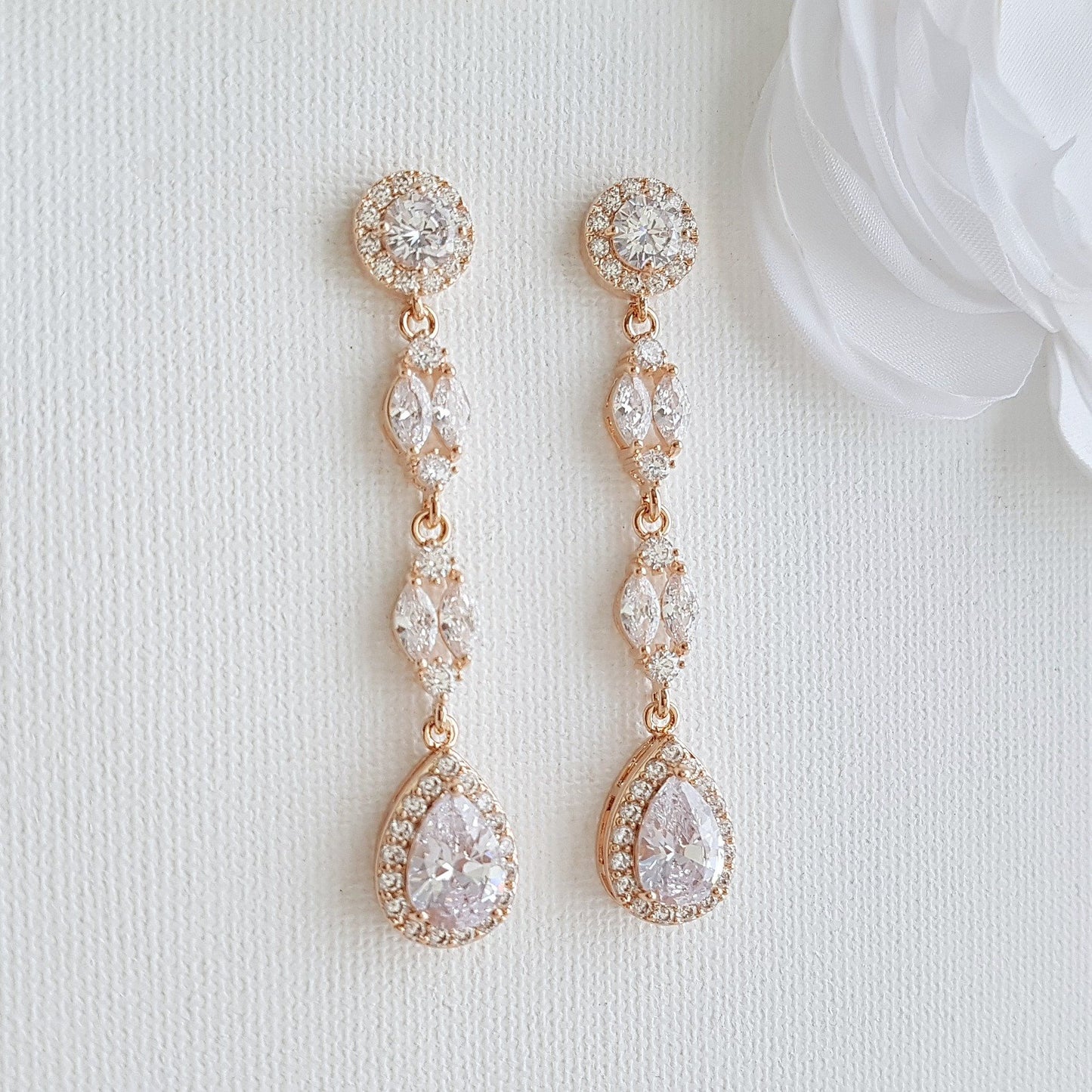 Dangle Clip On Earrings- Hayley - PoetryDesigns