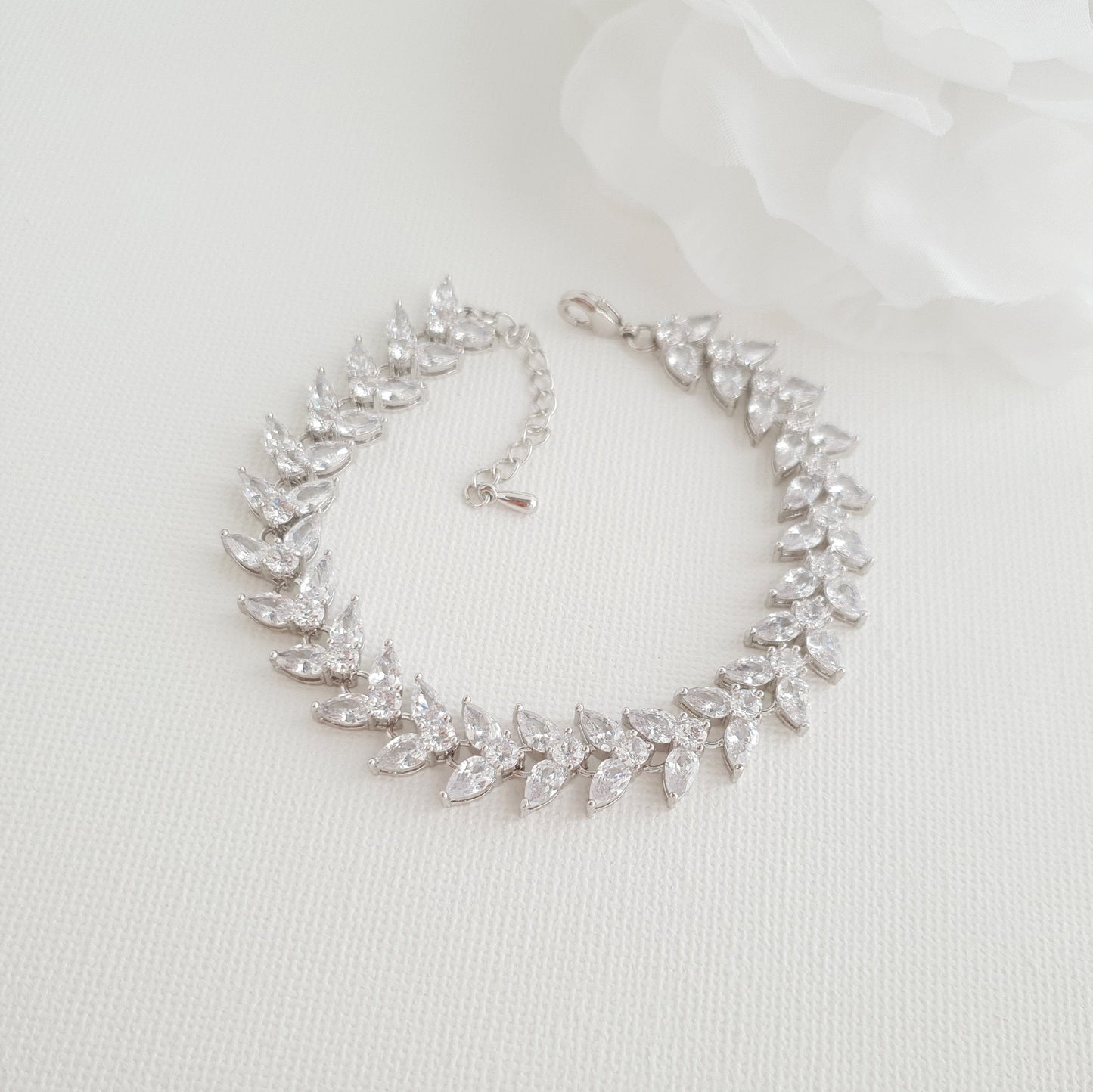 Bracelet Tennis Marquise en Zircone Cubique-Katie