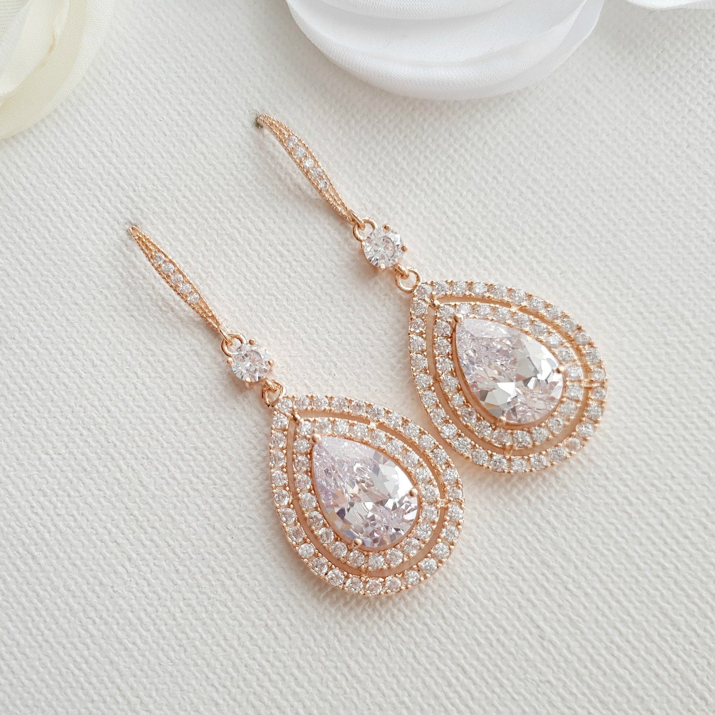 Boucles D'oreilles Crochet Avec Larmes en Or-Joni