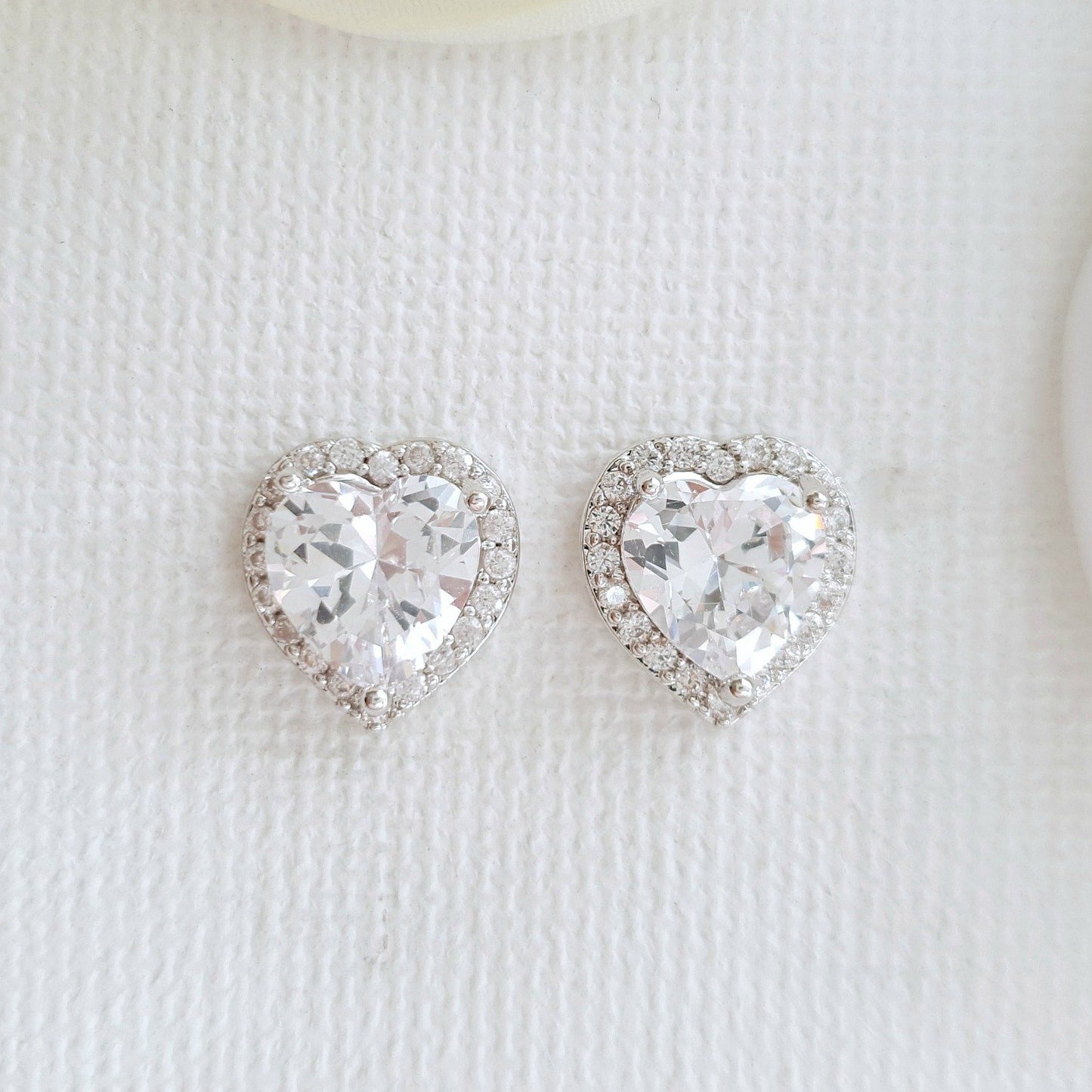 Heart Stud Earrings & Pendants Set-Diana - PoetryDesigns