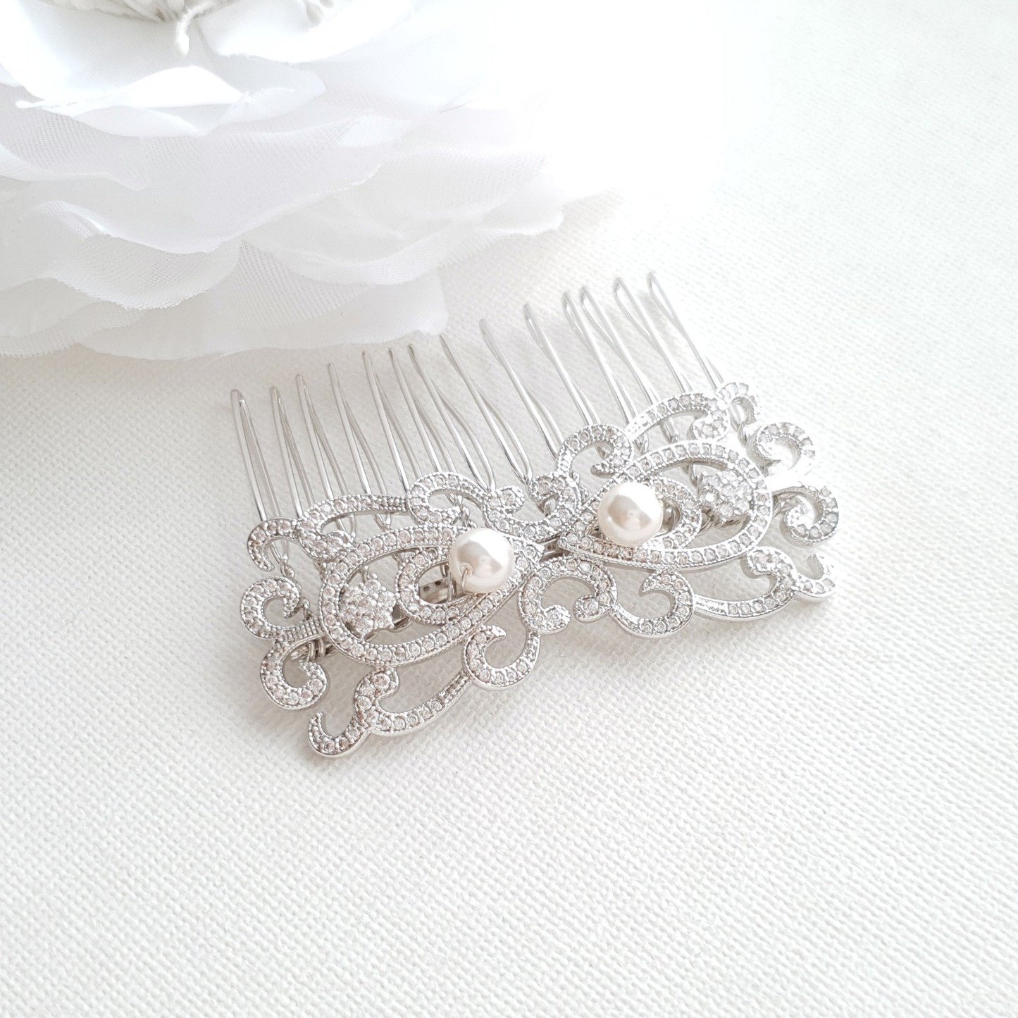 Gold Bridal & Wedding Hair Comb-Arletty