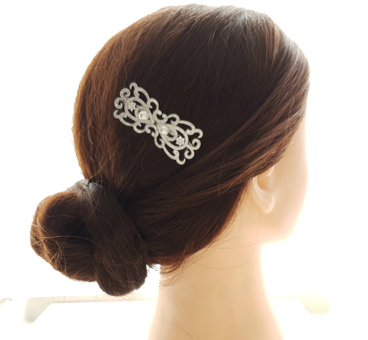 Rose Gold Vintage Bridal Hair Comb-Arletty - PoetryDesigns