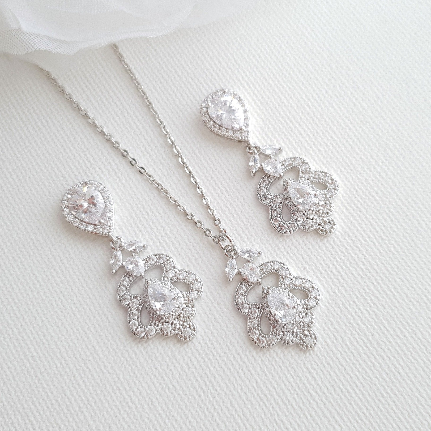 Vintage Bridal Jewelry Sets- Norma - PoetryDesigns