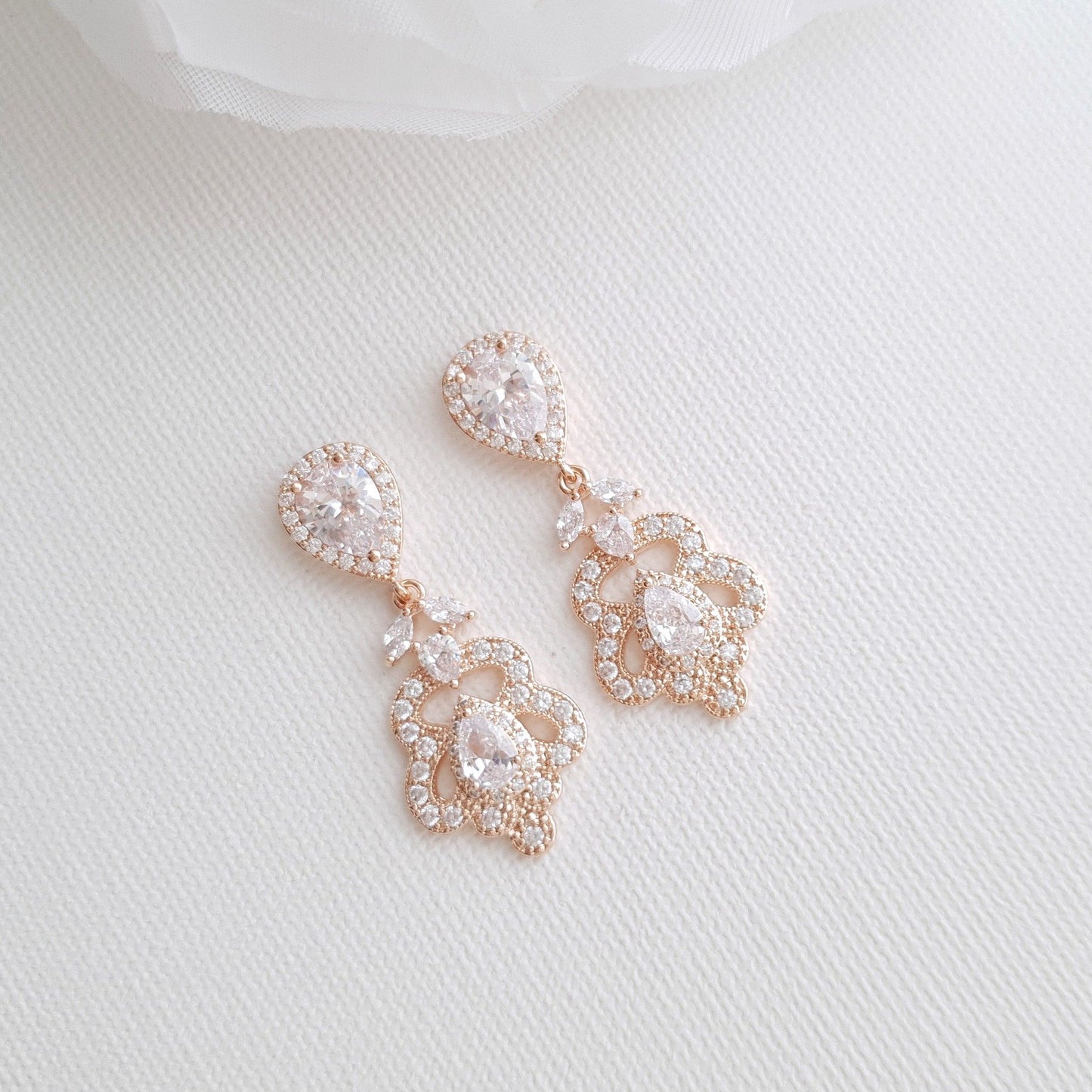 Vintage Bridal Earrings- Norma - PoetryDesigns