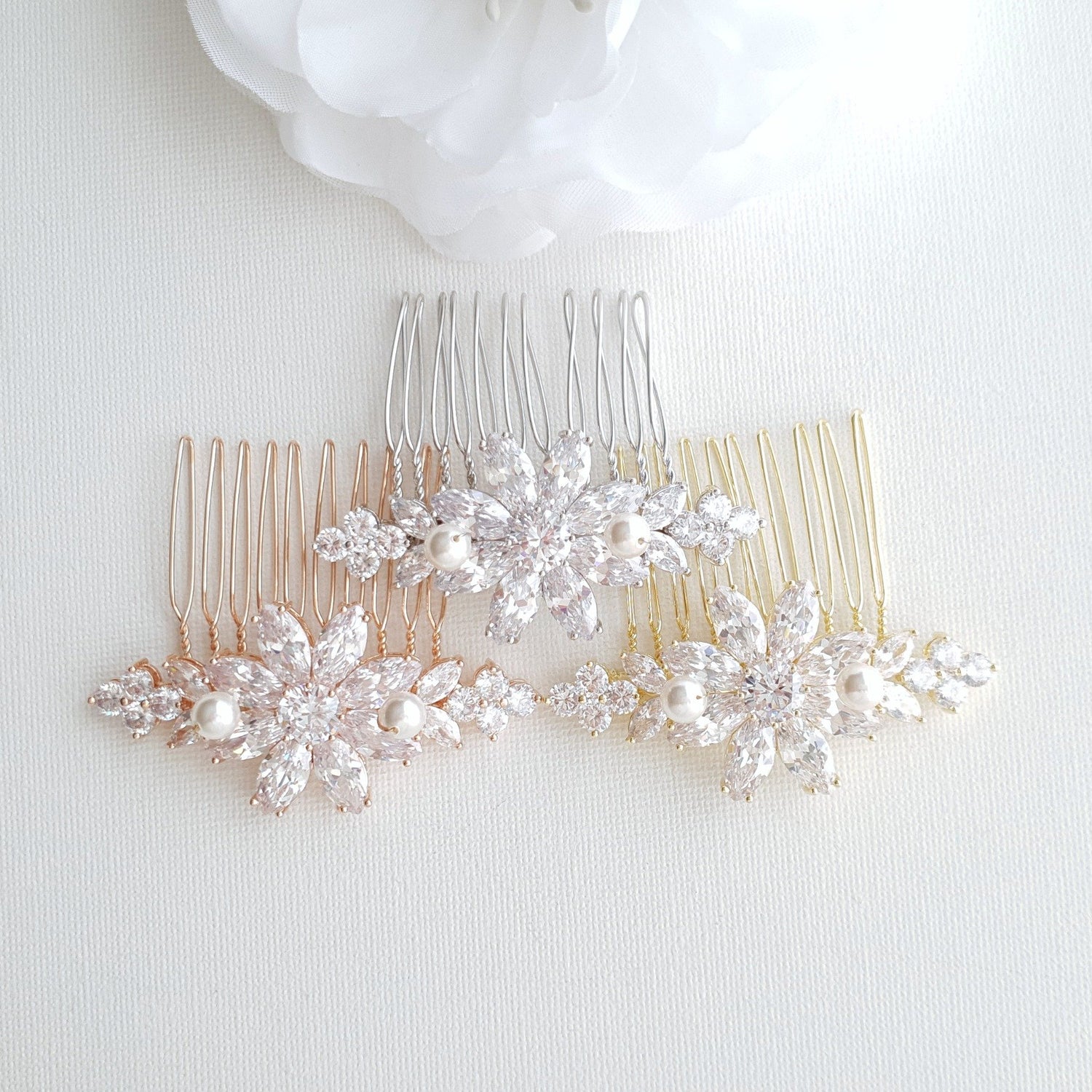 Daisy Flower Hair Comb for Brides- Daisy - PoetryDesigns