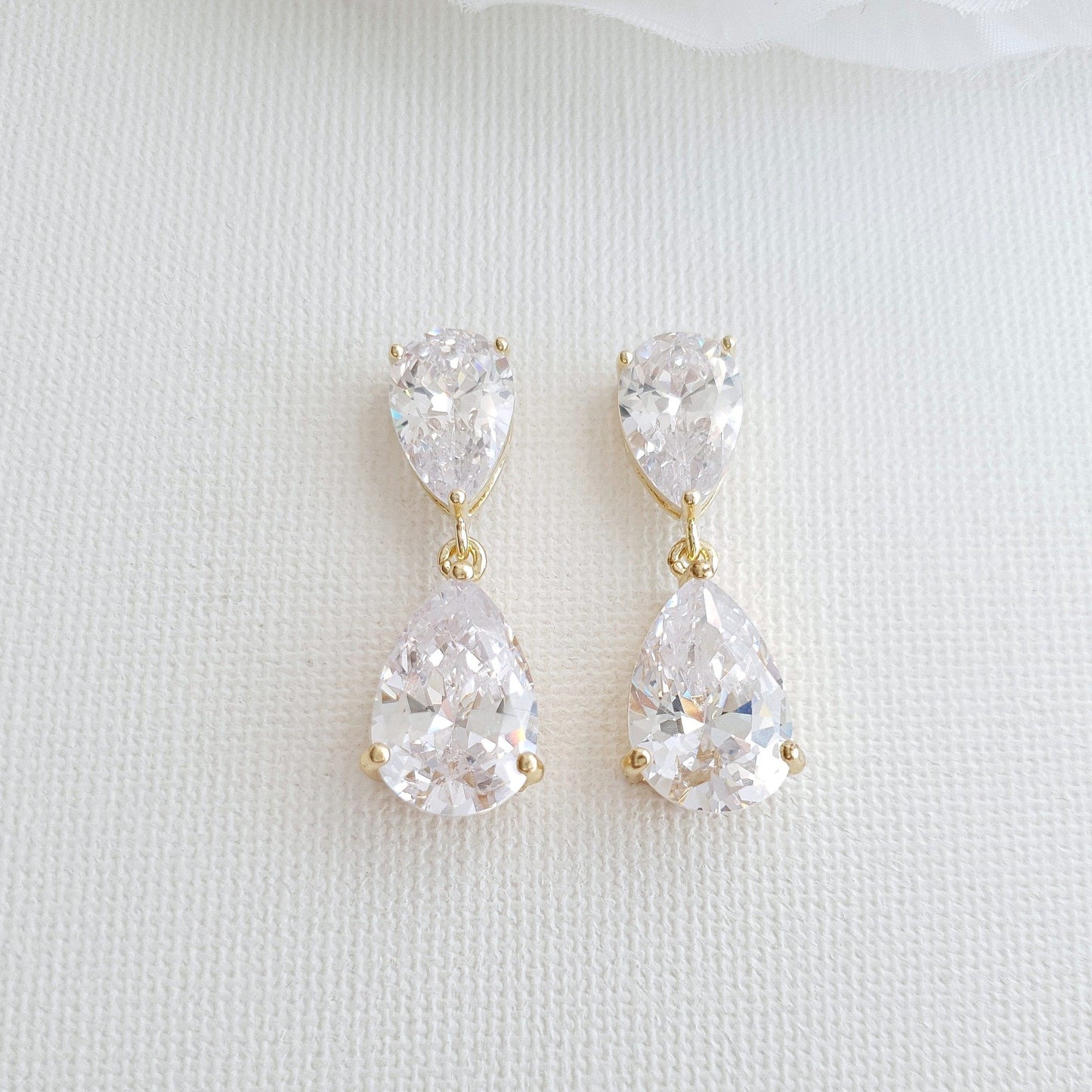 Crystal Bridal Jewelry with Earrings Necklace Set-Clara