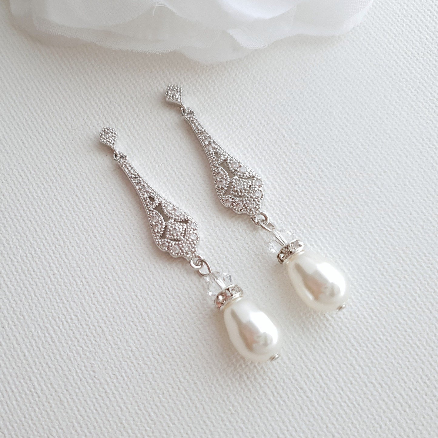 Vintage Earrings for Wedding- Lisa