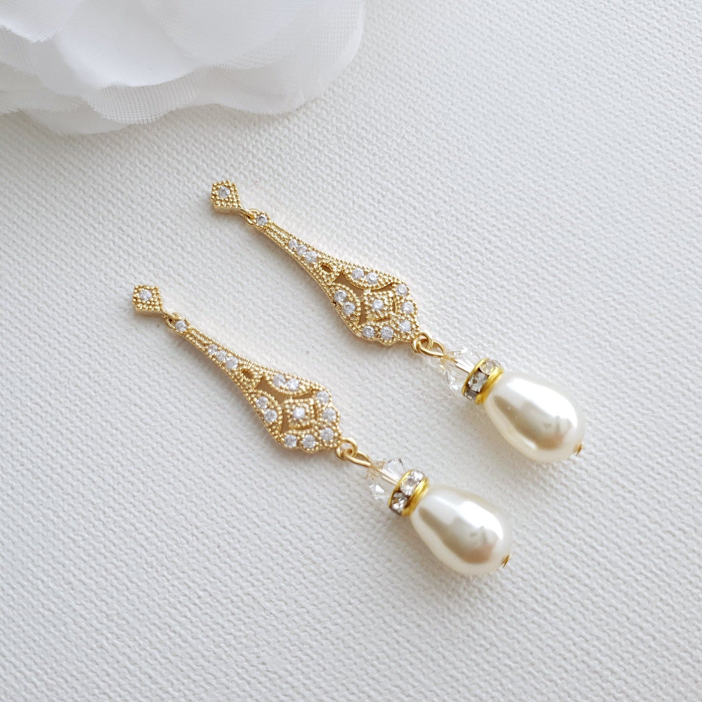 Vintage Earrings for Wedding- Lisa