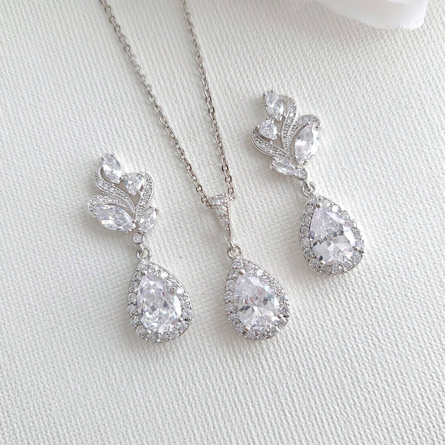 Earrings Sets with Matching Necklace-Wavy
