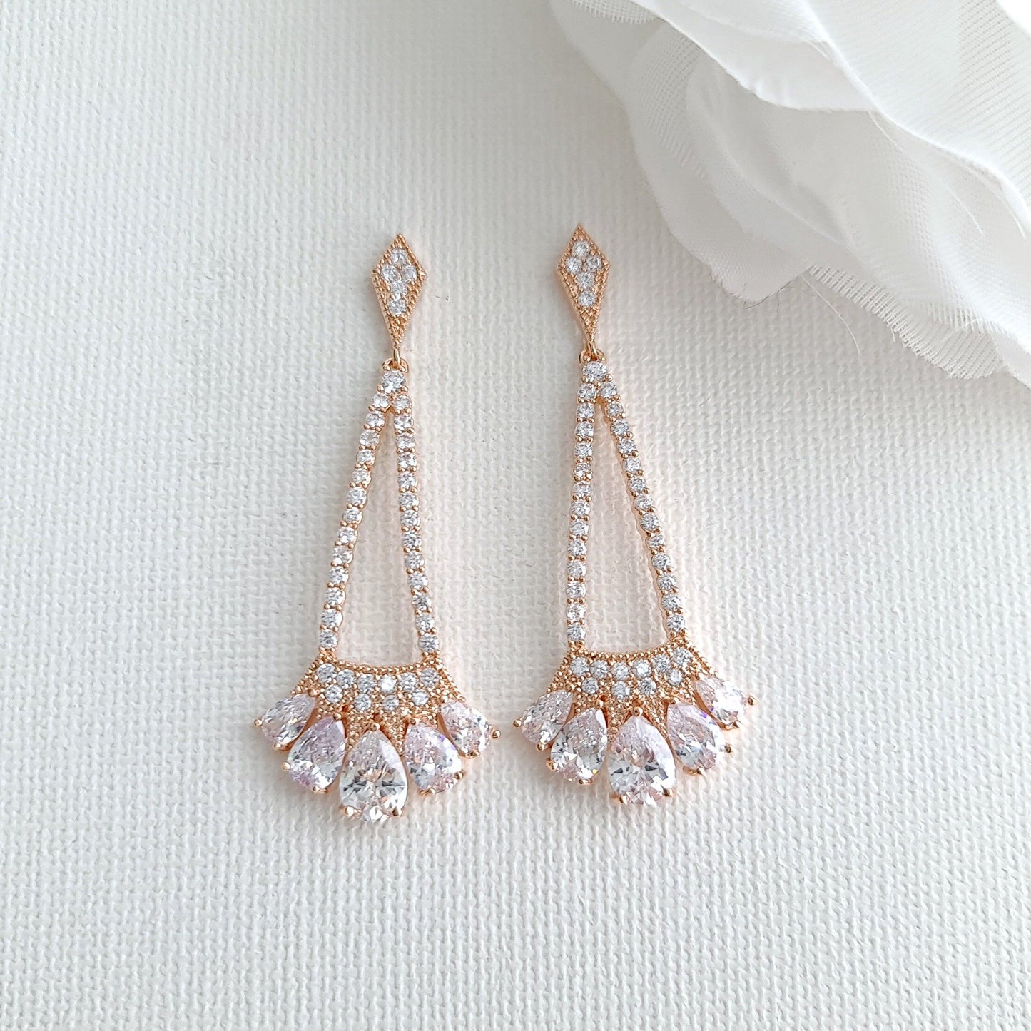 Bridal & Bridesmaids Earrings - Poetry Design