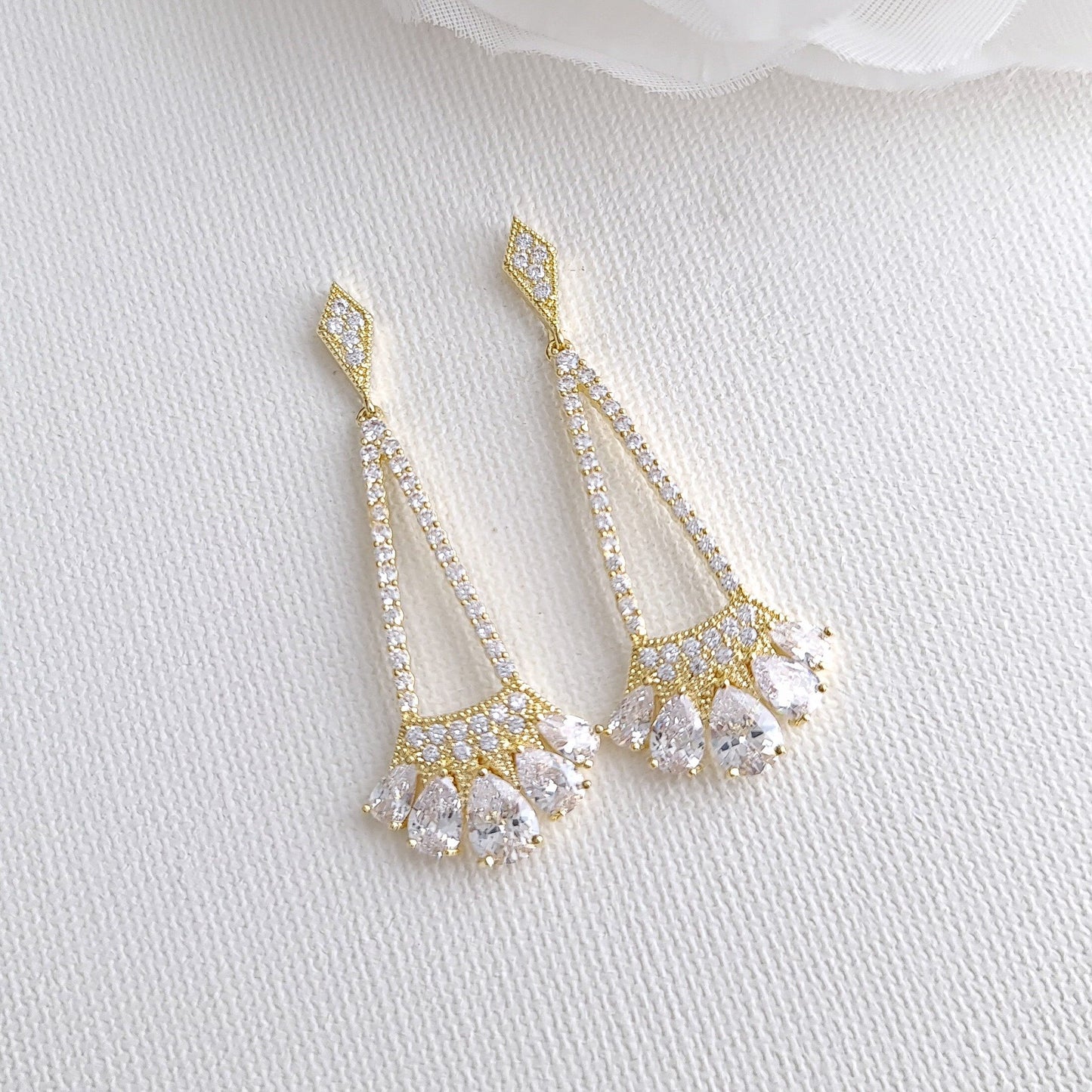 Bridal & Bridesmaids Earrings - Poetry Design