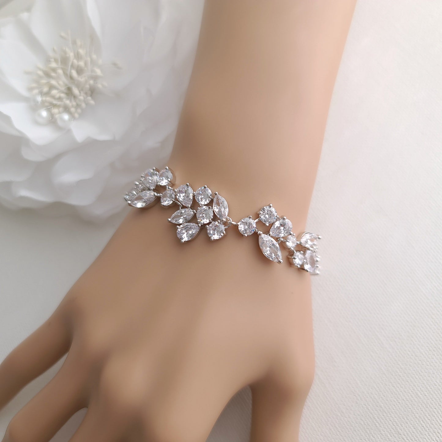 Gold Bracelet for Brides- Nicole - PoetryDesigns