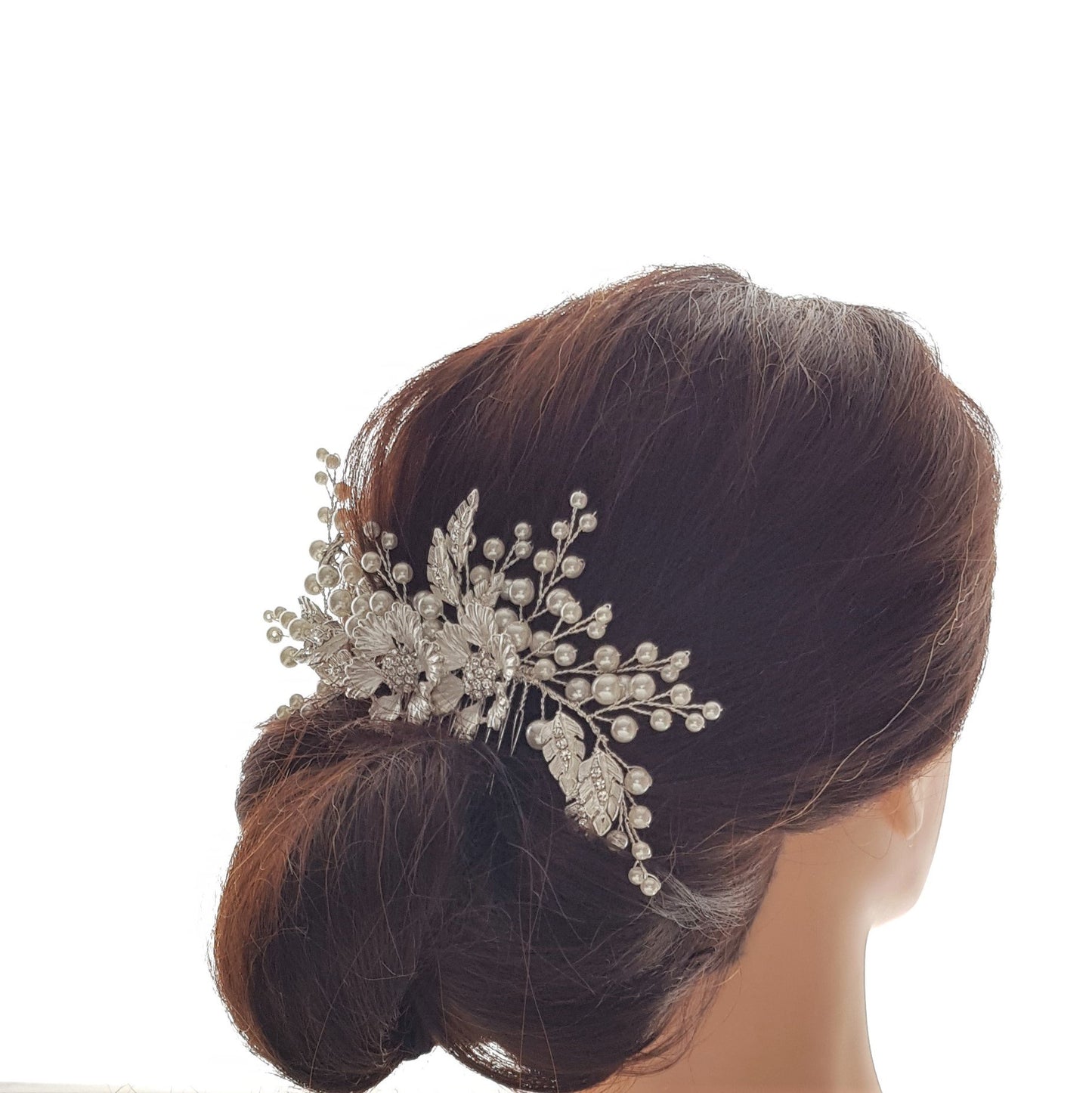 Pearl Hair Comb Bridal-Celestia - PoetryDesigns