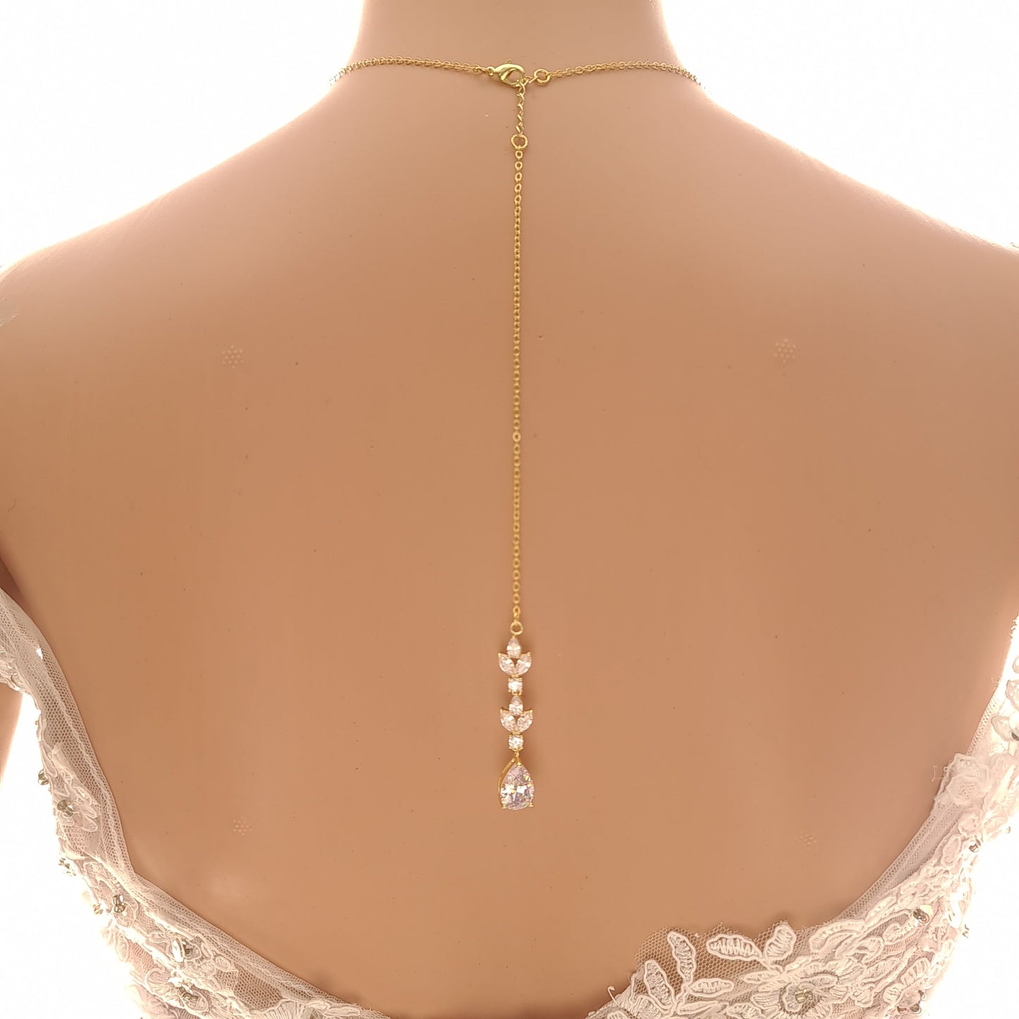 Conjunto de joyería de boda simple para la novia-Anya