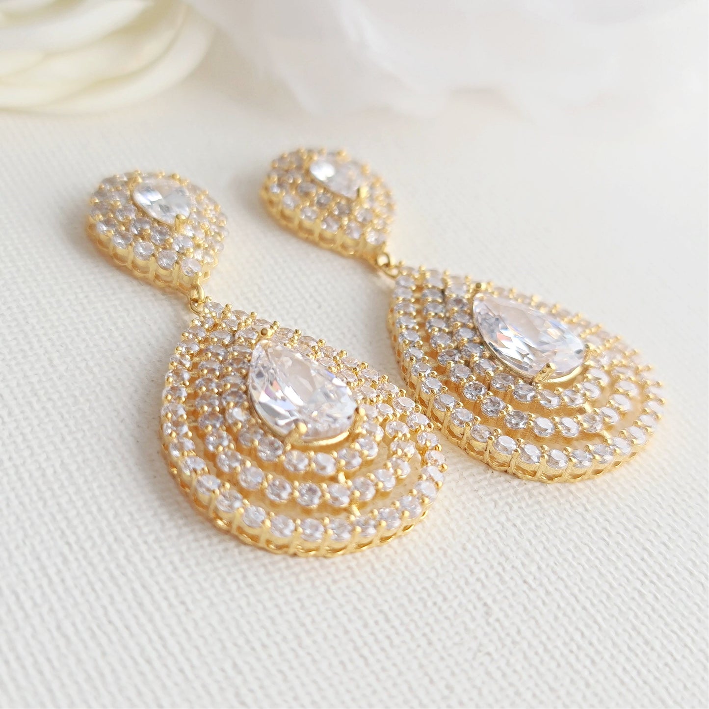 Layered Gold Earrings-Etta