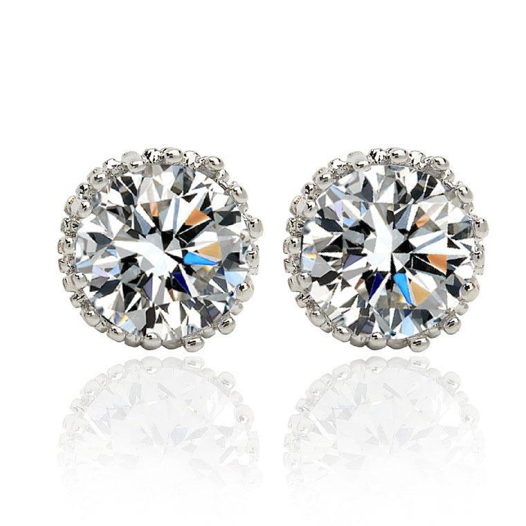 Crown Stud Earrings Liz - PoetryDesigns