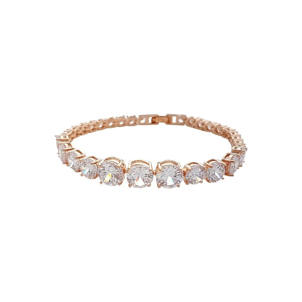 Rose Gold Bracelet for wedding Nora - PoetryDesigns