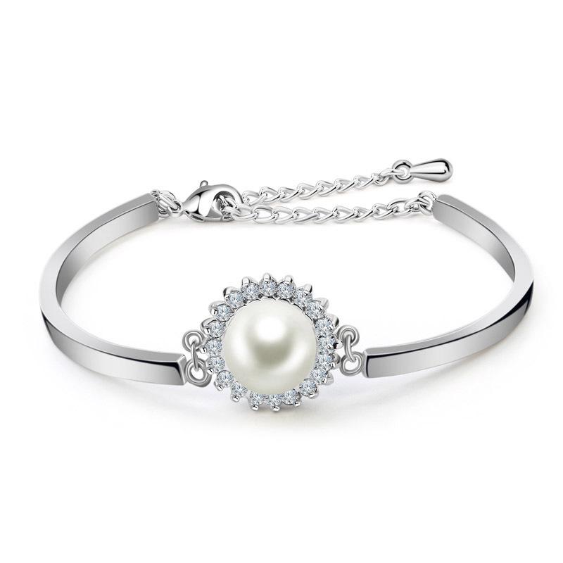 Single Pearl Bracelet-Lois - PoetryDesigns