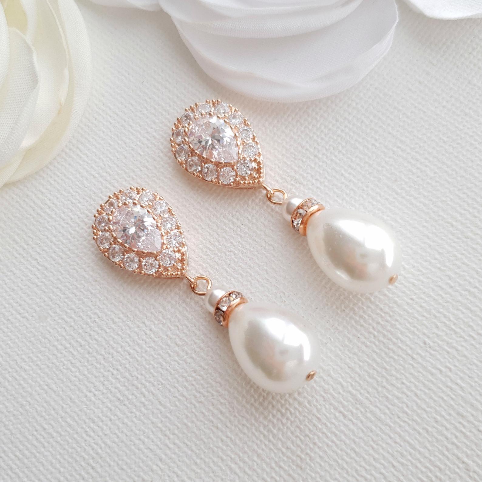 Pearl Drop Earrings- Penelope - PoetryDesigns