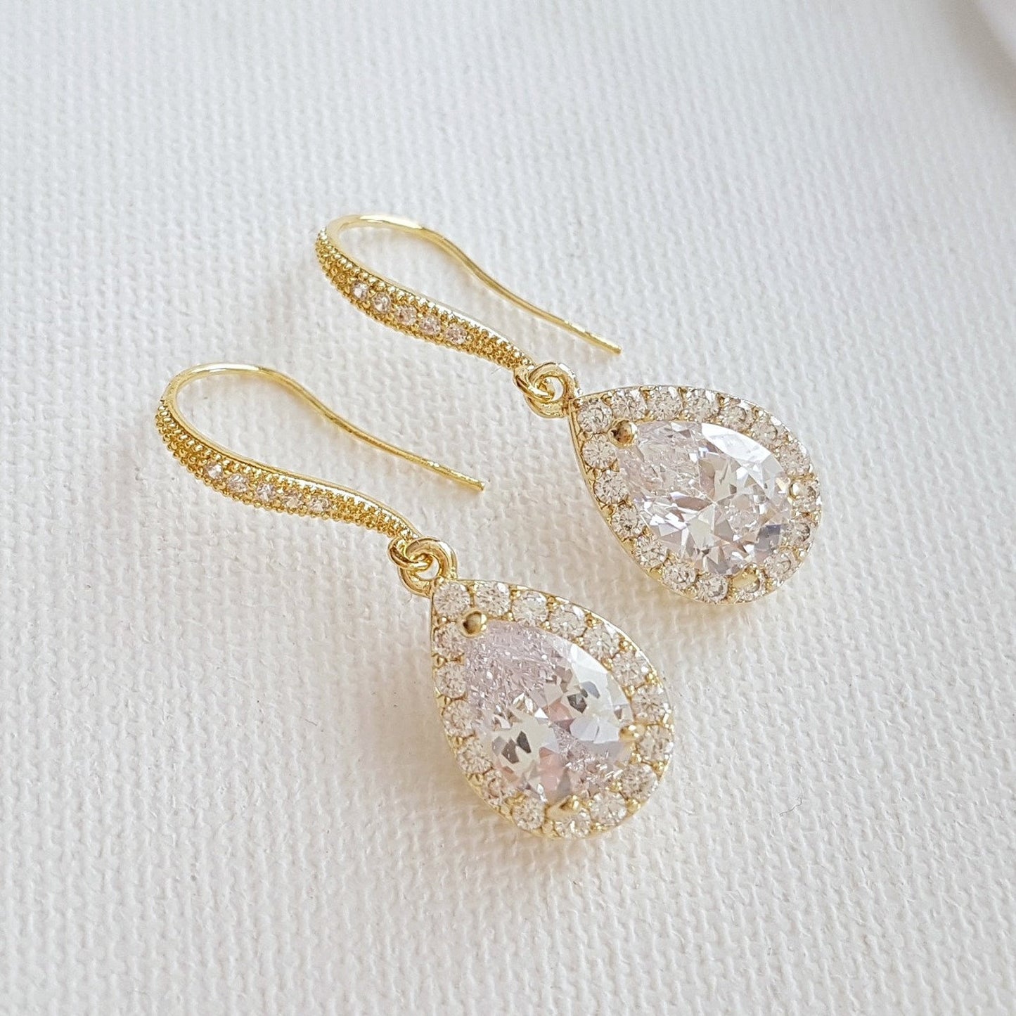 Ensemble boucles d'oreilles et collier en or rose-Emma