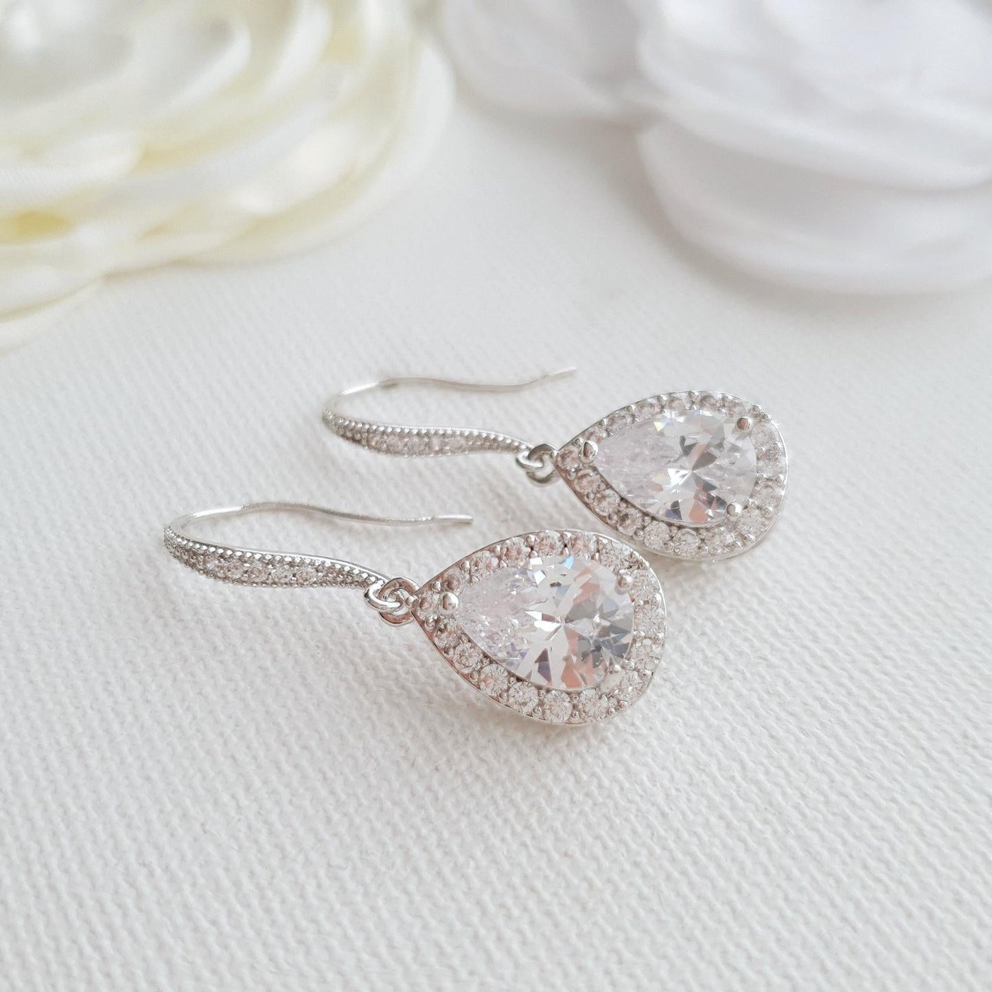 Ensemble boucles d'oreilles et collier en or rose-Emma