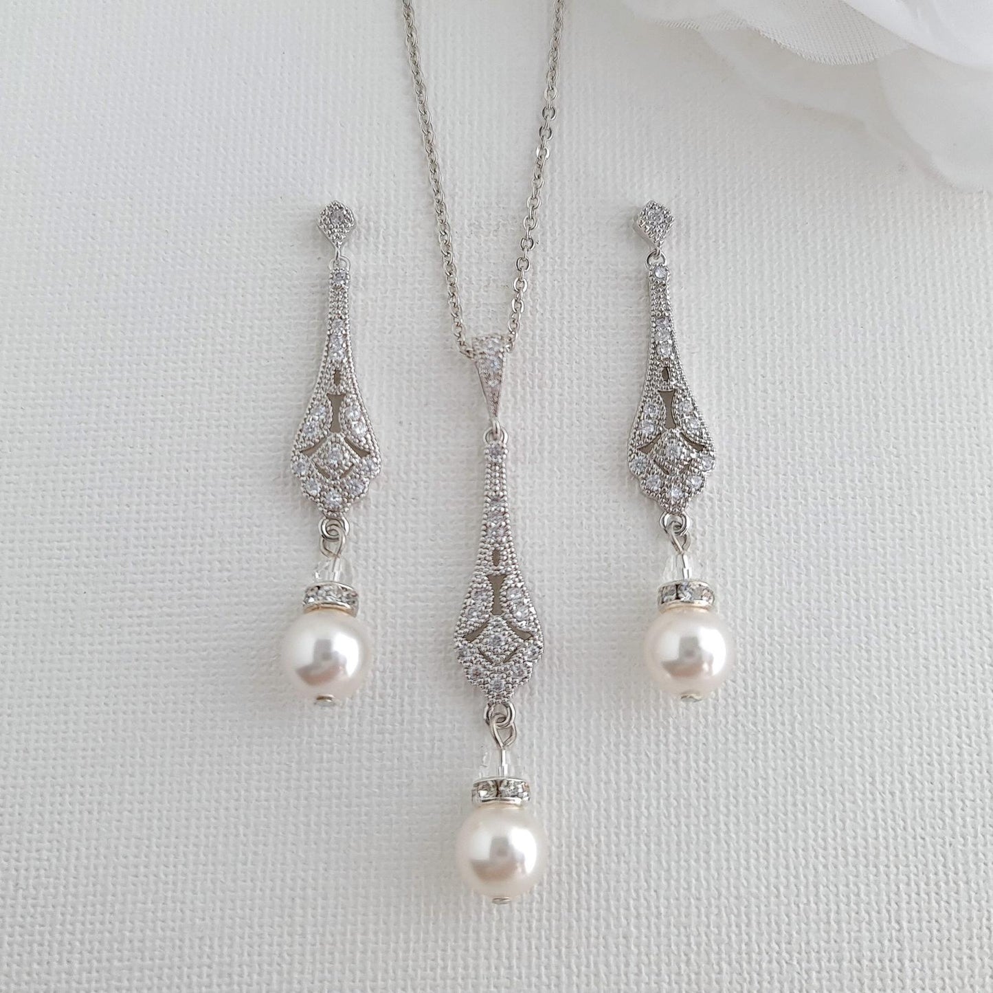 Vintage Wedding Jewelry Set- Lisa