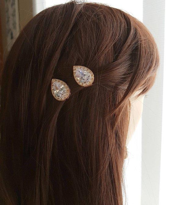 Wedding Hair Pins Silver- Evelyn - PoetryDesigns