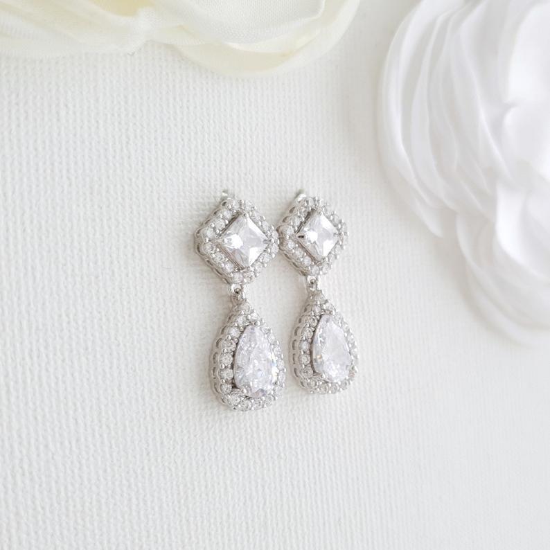 Gold Bridesmaids Earrings- Kala - PoetryDesigns