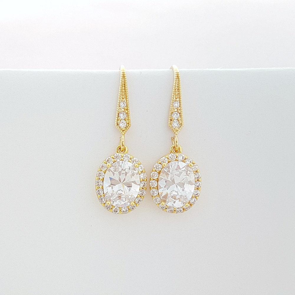 Small Gold Dangle Earrings