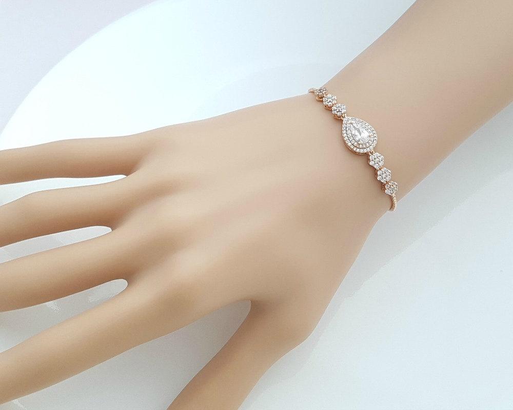 Rose Gold Slider Bracelets - Joni