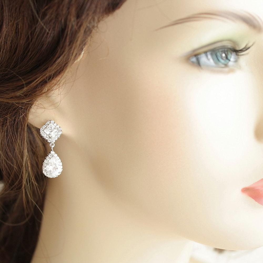 Gold Bridesmaids Earrings- Kala - PoetryDesigns