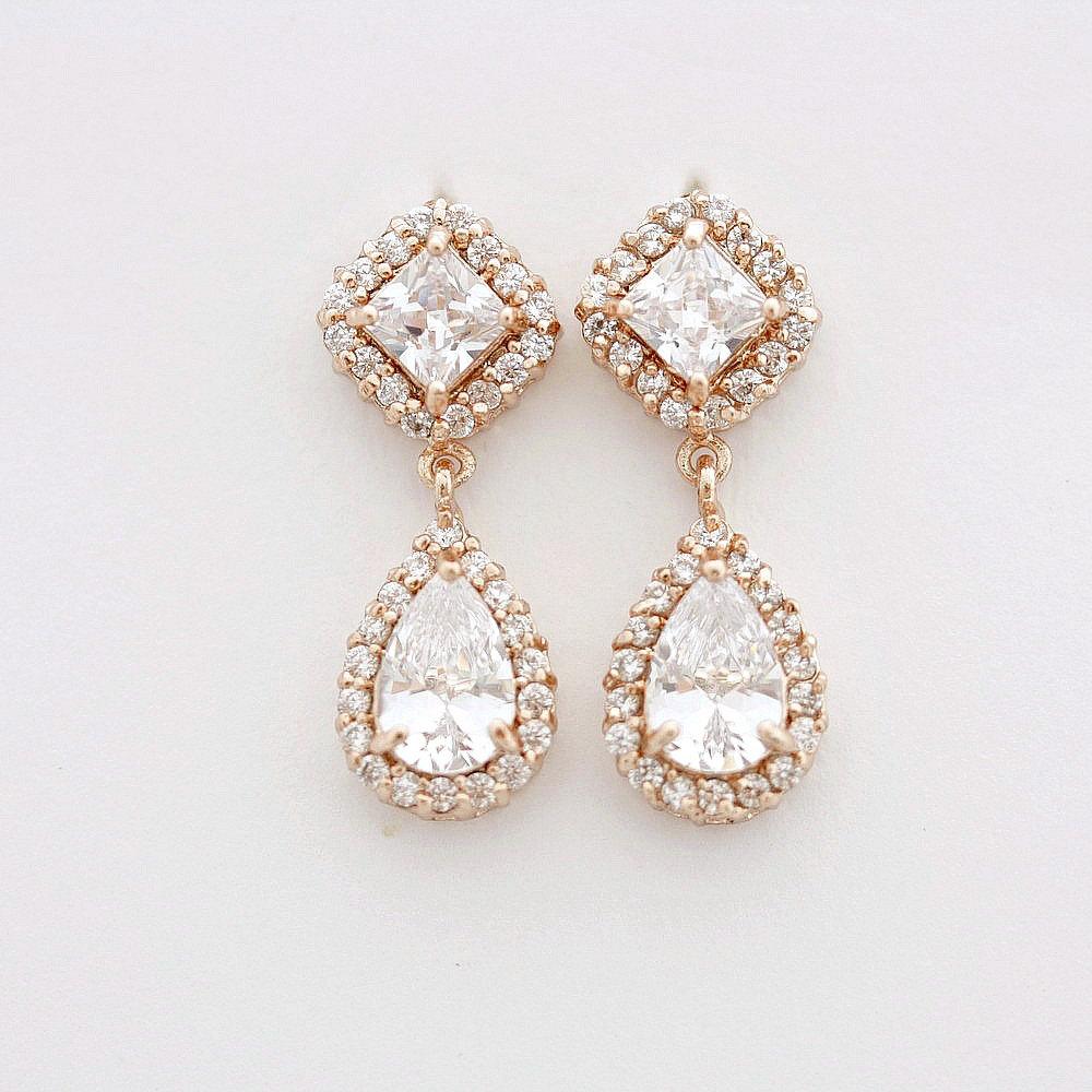 Gold Bridesmaids Earrings- Kala - PoetryDesigns